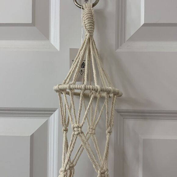 Potey macramé various plant hangers with S hooks & hanging screws - Picture 6 of 12